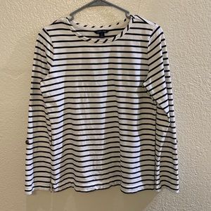Lands End Women’s Long Sleeve Striped Top